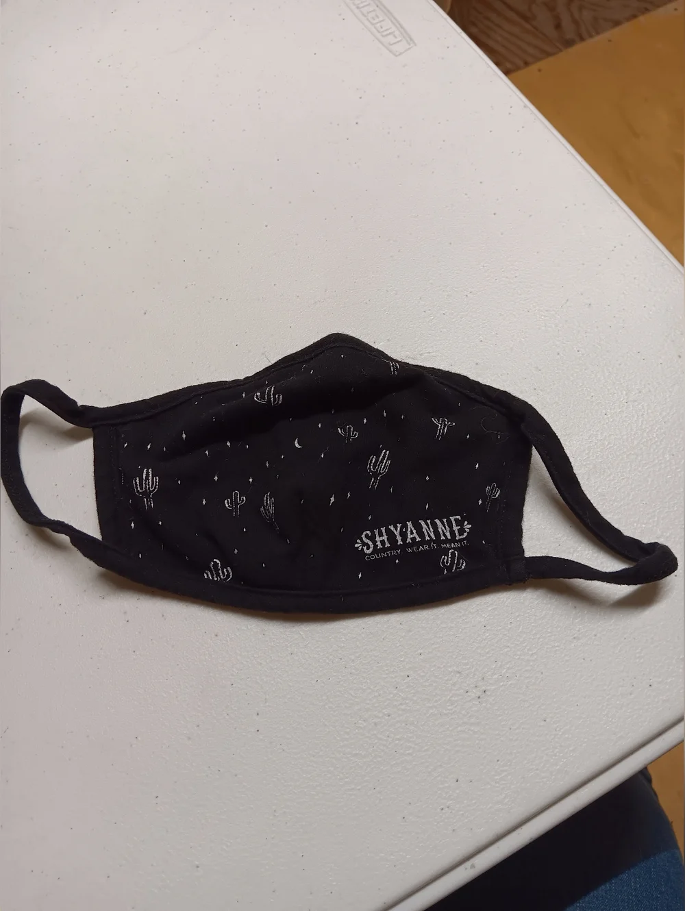 Shyanne Black Cactus Print Cloth Face Mask